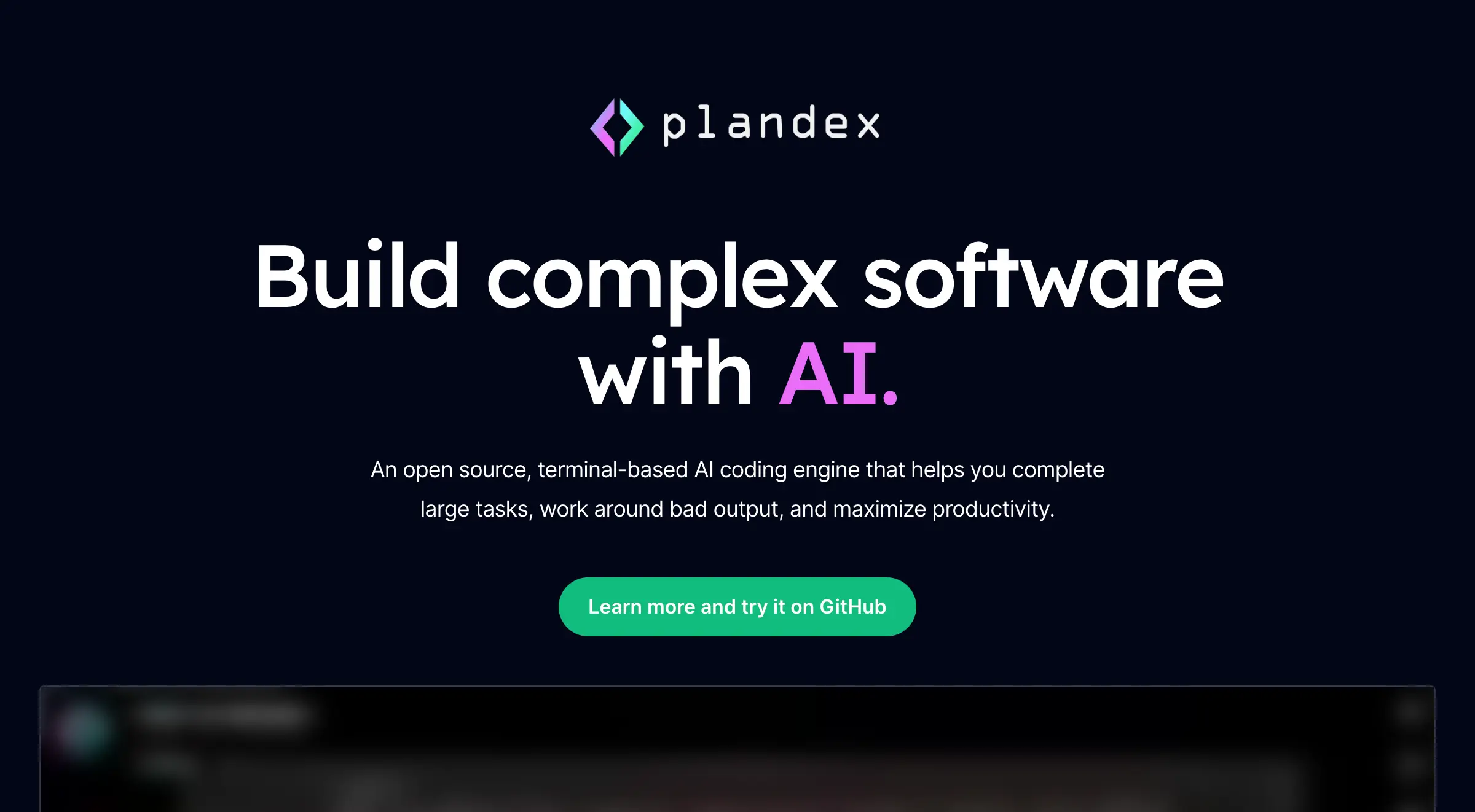 Plandex - KI-Programmierungsengine